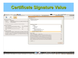 Certificate Signature Value

 