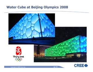 Water Cube at Beijing Olympics 2008




  Copyright © 2009 Cree, Inc.   pg. 121
 