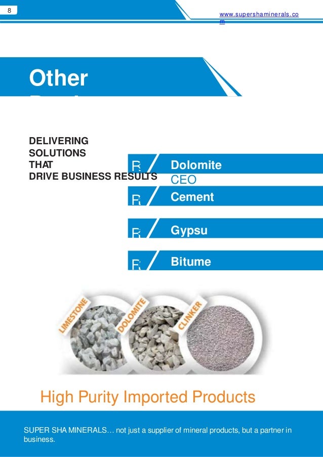 Low Silica Limestone
