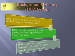 Background & History(TATA Group)