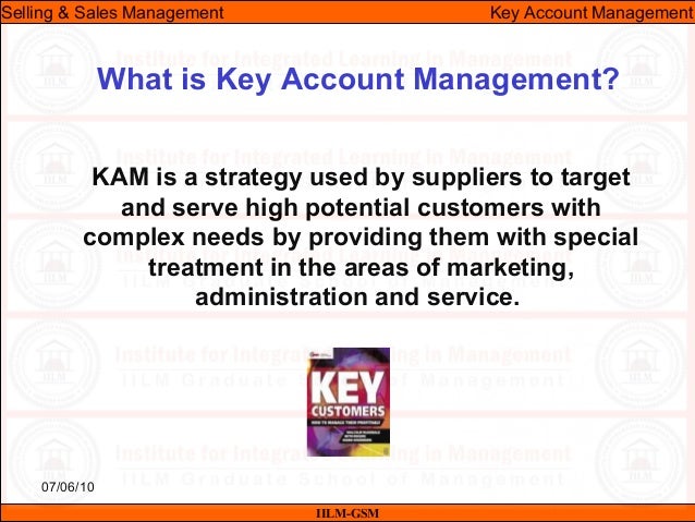 What is key account management?