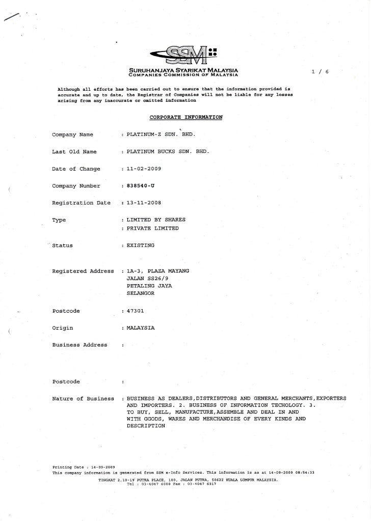 check company name ssm Oliver Ross