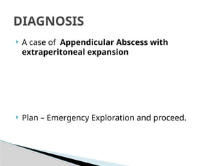 Acute appendicitis presenting as anterior abdominal wall abscess | PPTX