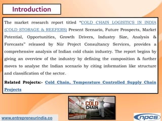 Market Research Report on Cold Chain Logistics in India | PPTX