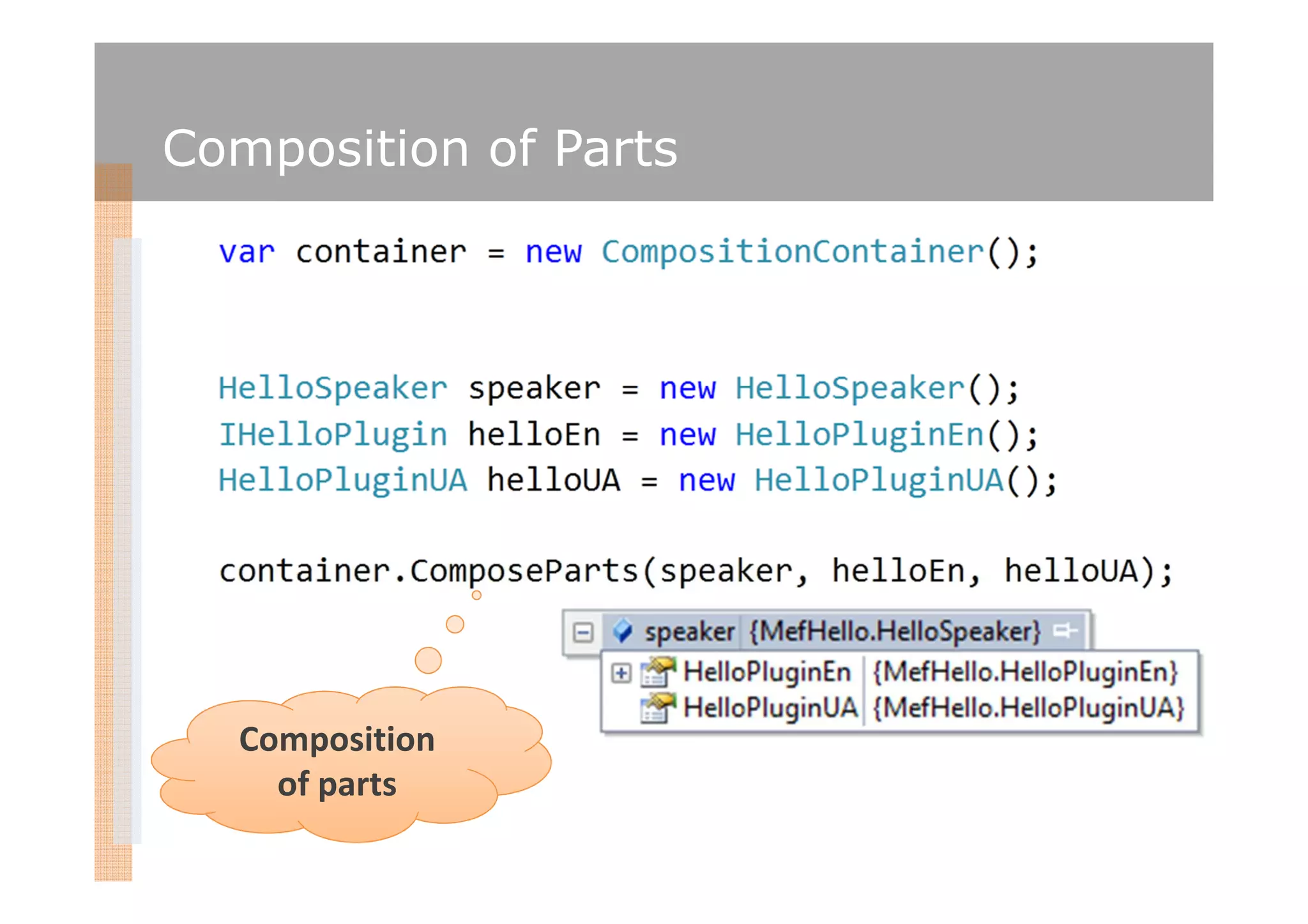Composition of Parts




  Composition
    of parts
 