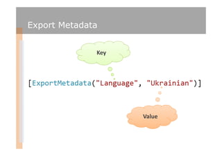 Export Metadata


              Key




                    Value
 
