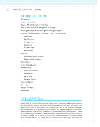 OCULAR DRUG DELIVERY SYSTEM | PDF