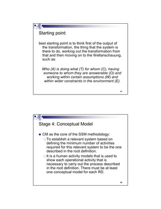 SoftSystemsMehtodology(Lecture2) | PDF