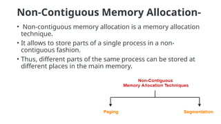 Memory management concepts in operating system | PPTX