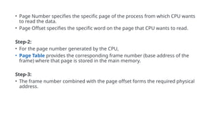 Memory management concepts in operating system | PPTX