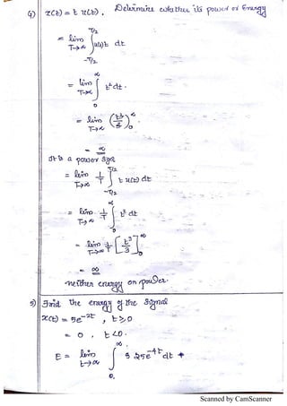 EC202 SIGNALS & SYSTEMS MODULE 1&2 NOTES | PDF
