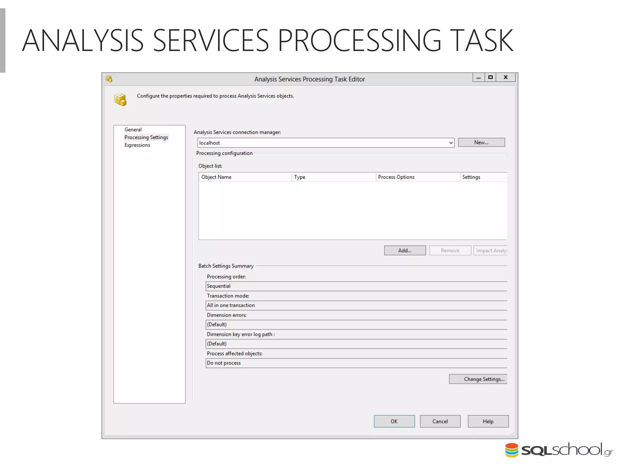 ANALYSIS SERVICES PROCESSING TASK
 