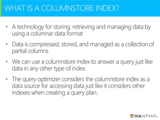 Columnstore indexes in sql server 2014 | PDF