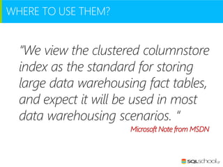 Columnstore indexes in sql server 2014 | PDF