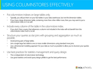 Columnstore indexes in sql server 2014 | PDF