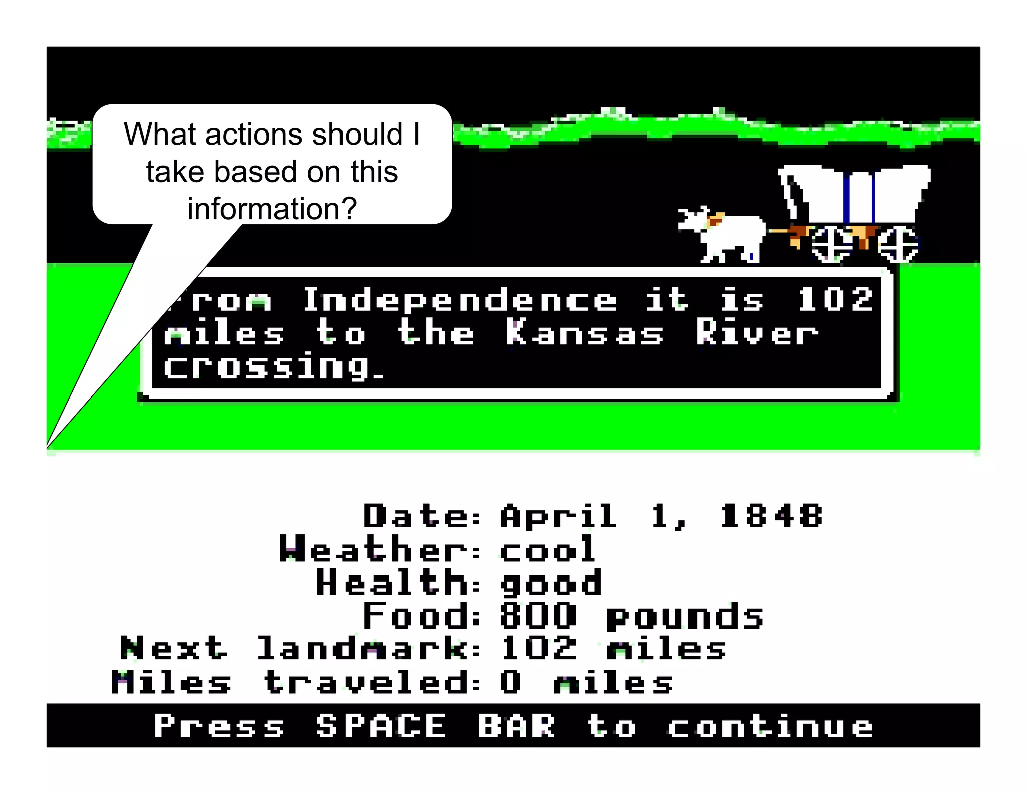 What actions should I
take based on this
information?
 