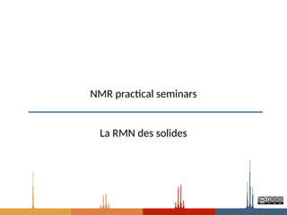 Comprehensive Overview of Solid-State NMR Techniques and Applications ...