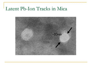 Latent Pb-Ion Tracks in Mica
 