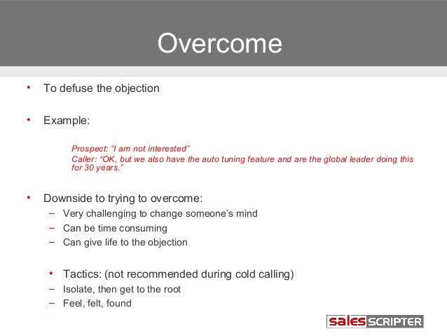 overcoming objections in sales
