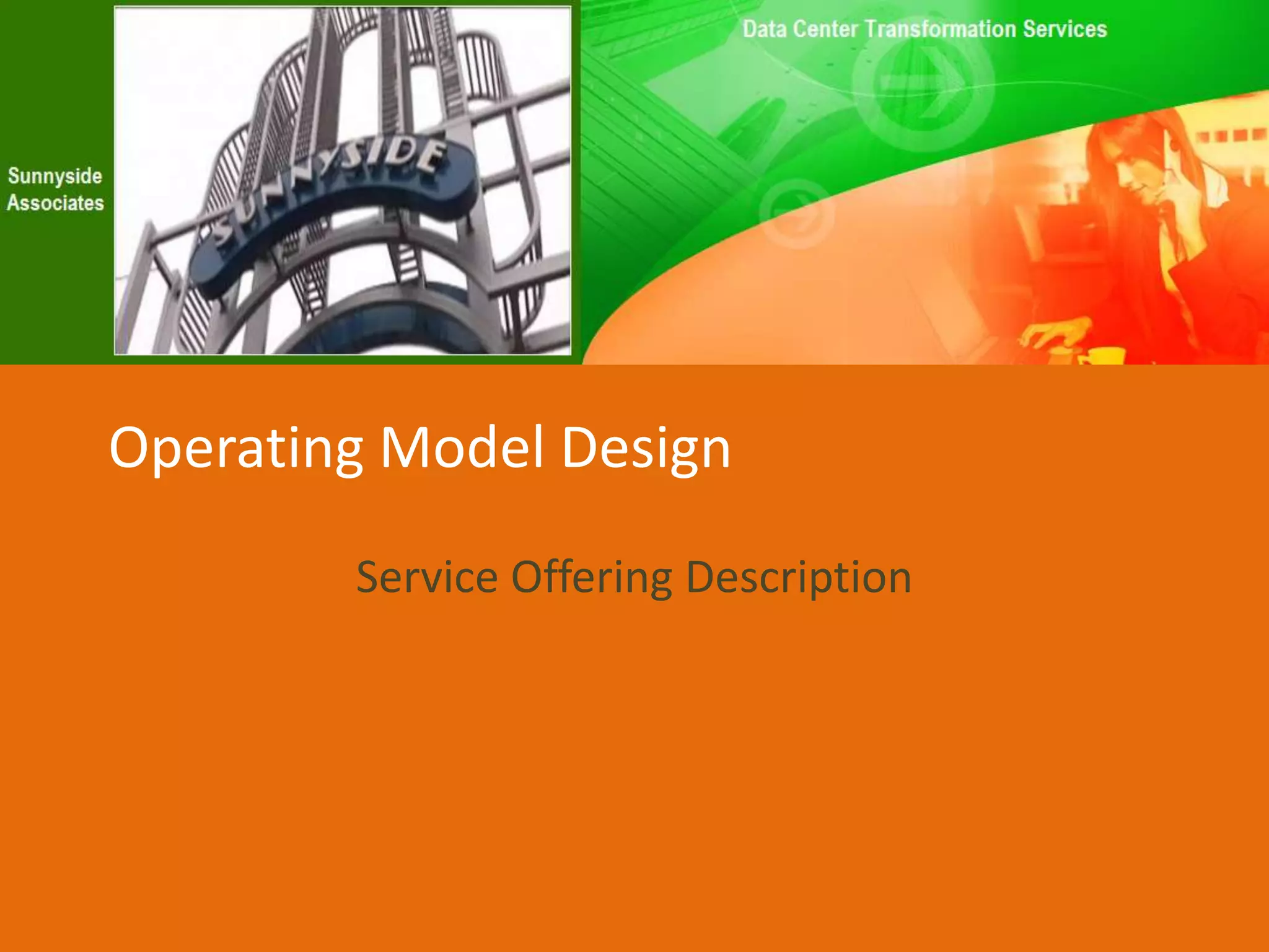 Operating Model DesignService Offering Description