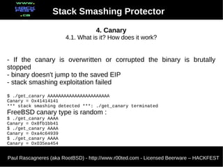 Stack Smashing Protector (Paul Rascagneres) | PDF