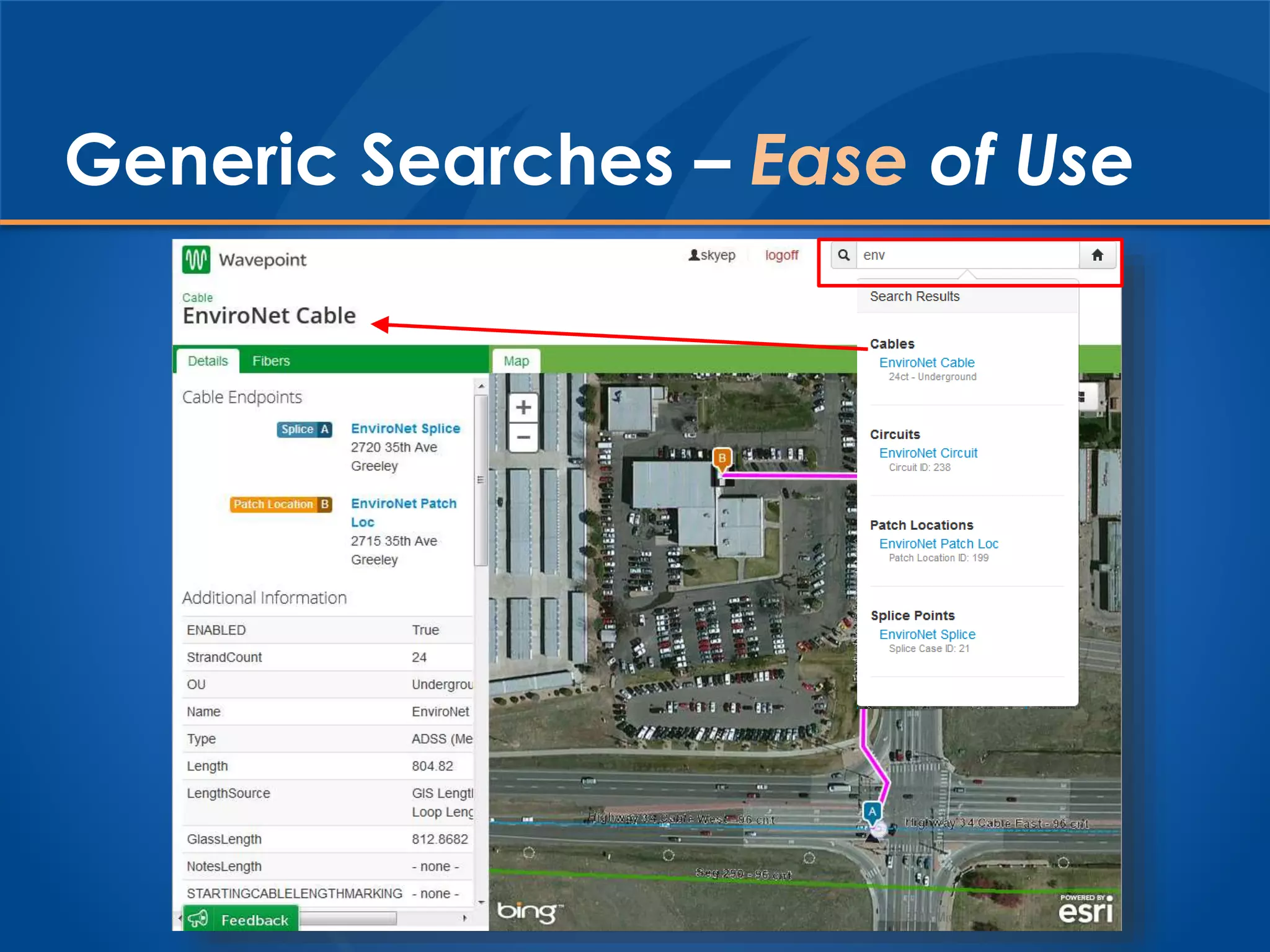 Generic Searches – Ease of Use
 
