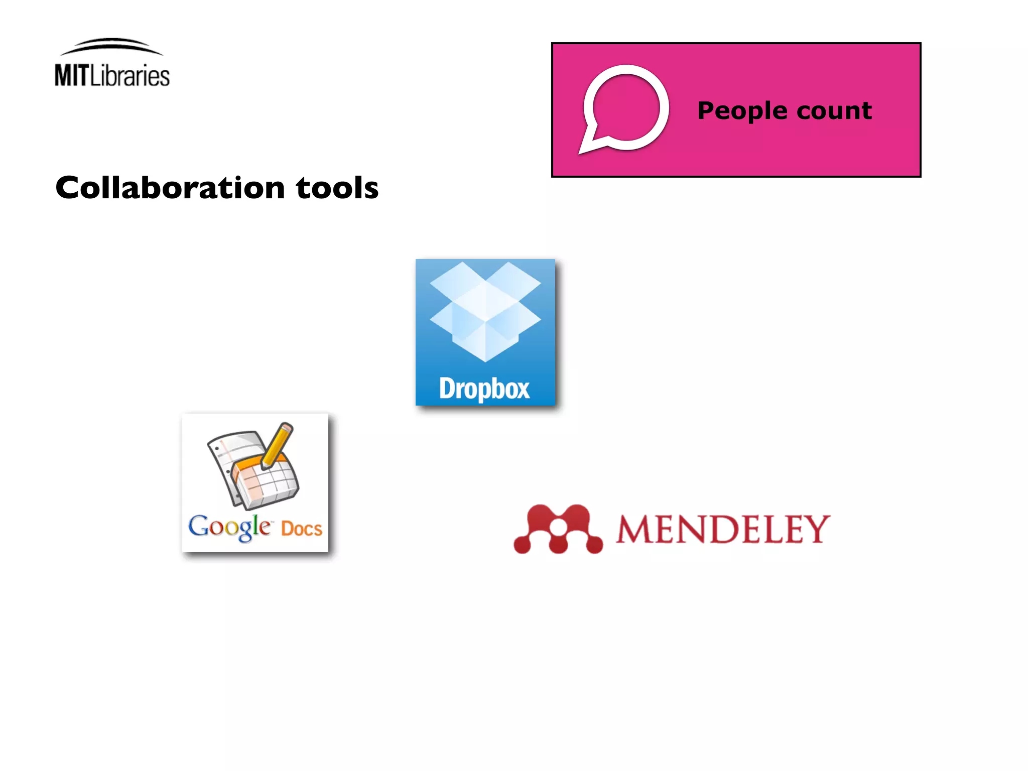 People count


Collaboration tools
 