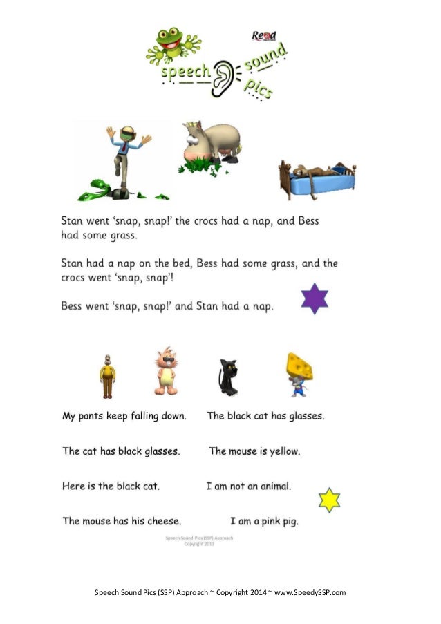 SSP Approach Assessing Reading Comprehension BURT Reading Test