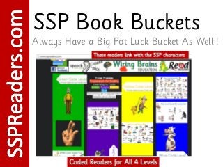 SSP Book Buckets
Always Have a Big Pot Luck Bucket As Well !
 