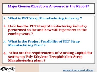 PET Strap Manufacturing Business | PPTX