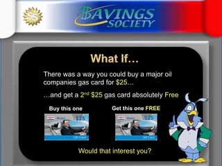 What If…There was a way you could buy a major oil companies gas card for $25… …and get a 2nd $25 gas card absolutely FreeBuy this oneWould that interest you? Get this one FREE$25$25