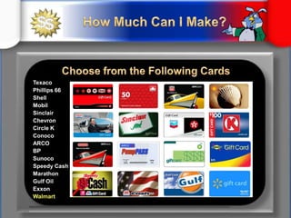 Member BenefitsProducts with Mass AppealSavings  Newsletter – RegionalizedSavings Search Engine – Find lowest prices by zip code$25 Dining Certificate – One per month“Basic” Vacation Packages –  Room tax  & booking fee onlyTriple Your Cash Certificate –  Redeem for $100 and get…$300 of Gift Cards