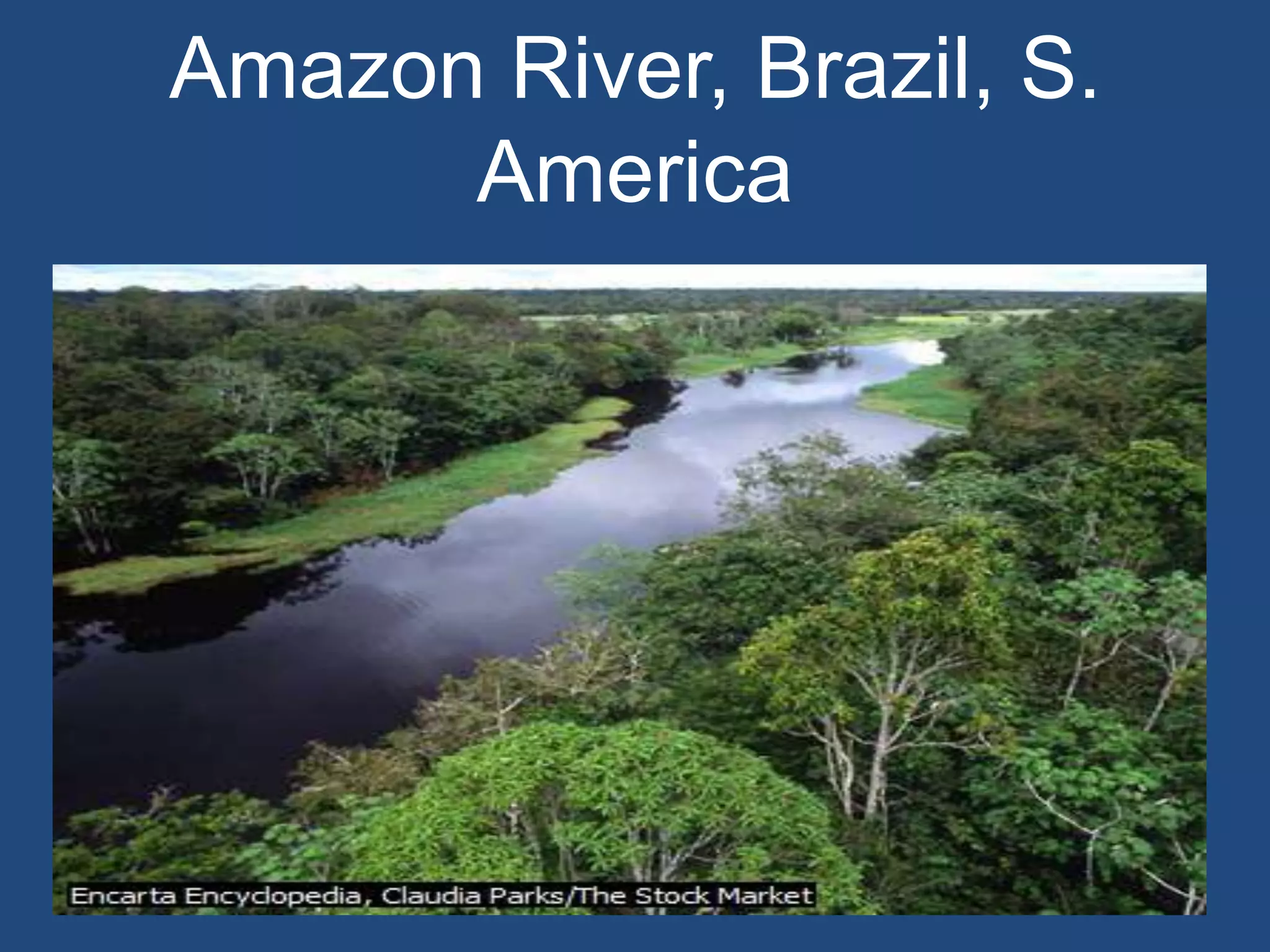 Amazon River, Brazil, S.
America