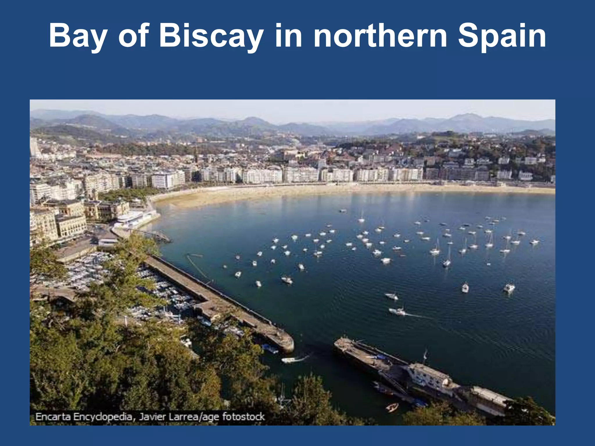 Bay of Biscay in northern Spain