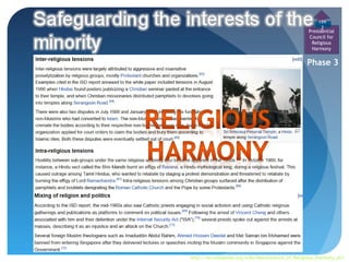 199
                                                       2
                                                 Presidential
                                                 Council for
                                                  Religious
                                                  Harmony


                                                 Phase 3




http://en.wikipedia.org/wiki/Maintenance_of_Religious_Harmony_Act
 