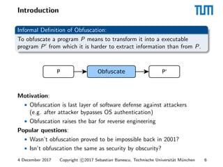 Breaking Obfuscated Programs with Symbolic Execution | PDF