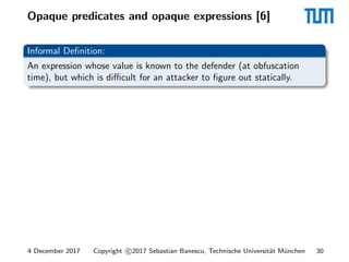 Breaking Obfuscated Programs with Symbolic Execution | PDF