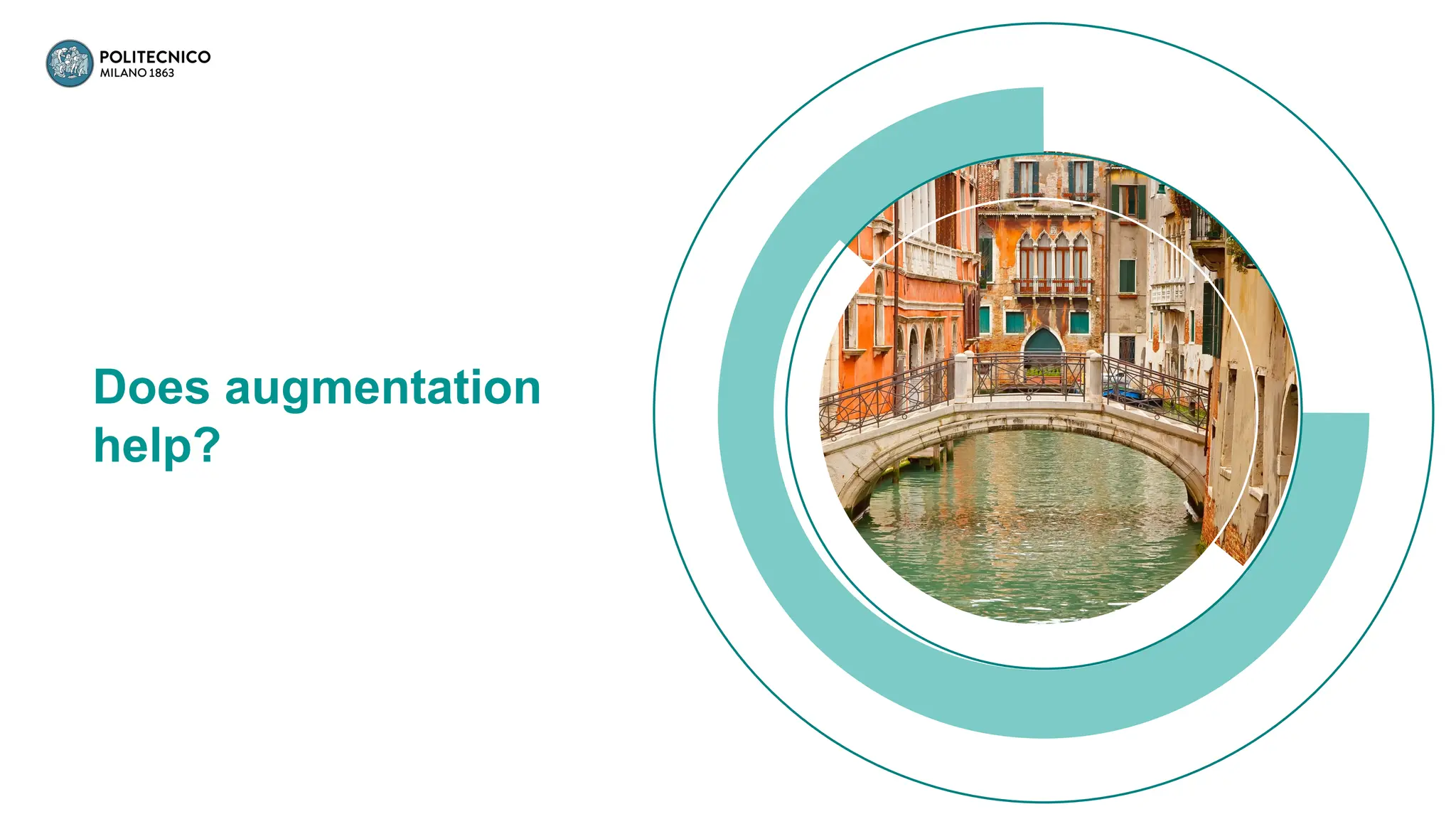 Does augmentation
help?
 