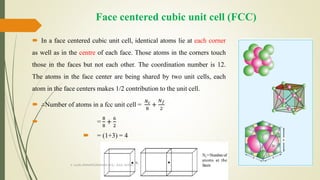 CRYSTAL STRUCTURE AND ITS TYPES-SOLID STATE PHYSICS | PPTX