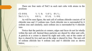 CRYSTAL STRUCTURE AND ITS TYPES-SOLID STATE PHYSICS | PPTX