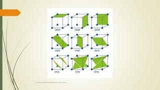 CRYSTAL STRUCTURE AND ITS TYPES-SOLID STATE PHYSICS | PPTX