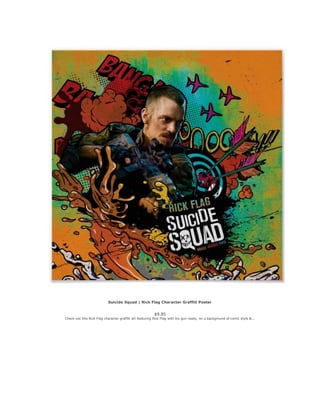 Suicide Squad | Rick Flag Character Graffiti Poster
$9.85
Check out this Rick Flag character graffiti art featuring Rick F...