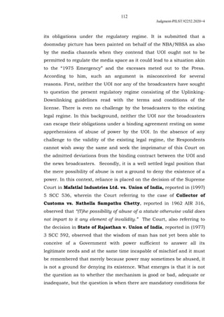 112
Judgment-PILST.92252.2020+4
its obligations under the regulatory regime. It is submitted that a
doomsday picture has b...