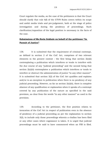 118
Judgment-PILST.92252.2020+4
Court regulate the media, as the case of the petitioners is that the Court
should clarify ...