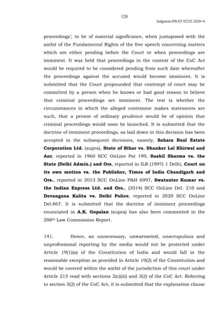 120
Judgment-PILST.92252.2020+4
proceedings’, to be of material significance, when juxtaposed with the
ambit of the Fundam...