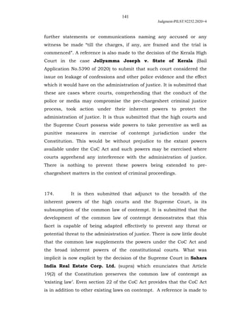 141
Judgment-PILST.92252.2020+4
further statements or communications naming any accused or any
witness be made “till the c...