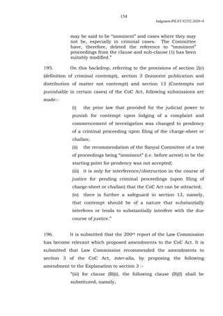 154
Judgment-PILST.92252.2020+4
may be said to be “imminent” and cases where they may
not be, especially in criminal cases...