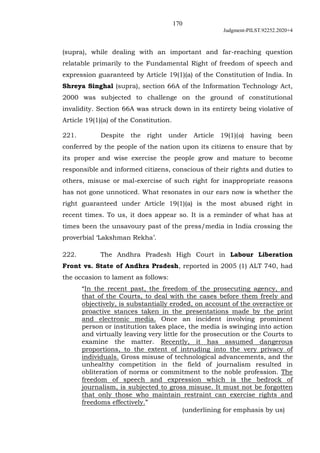 170
Judgment-PILST.92252.2020+4
(supra), while dealing with an important and far-reaching question
relatable primarily to ...