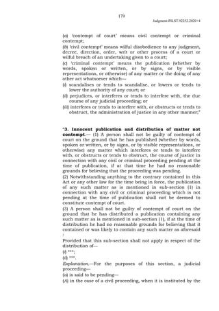 179
Judgment-PILST.92252.2020+4
(a) ‘contempt of court’ means civil contempt or criminal
contempt;
(b) ‘civil contempt’ me...