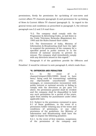 199
Judgment-PILST.92252.2020+4
permissions, firstly for permission for up-linking of non-news and
current affairs TV chan...
